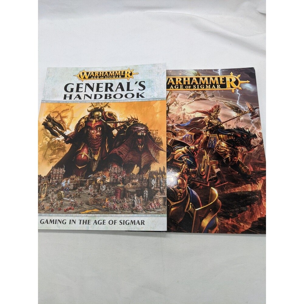 Lot Of (2) Warhammer Age Of Sigmar Generals Handbooks